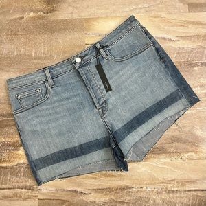 J Brand Gracie High-Rise Blue Denim Jean Shorts Button Fly Size 32